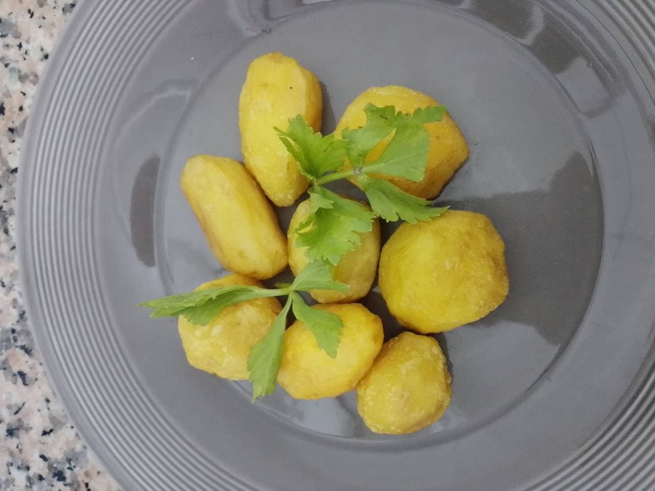 Golden fried yam